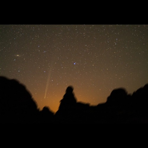 Comet Bradfield Over Arches National Park, Utah