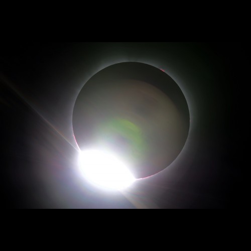Diamond Ring at 2nd Contact of Eclipse 2017