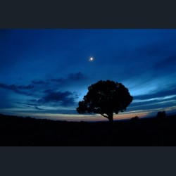 Venus and the Moon over Colorado National Monument Venus and the Moon over Colorado National Monument