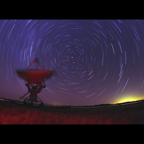 Polar Star Trails and the Very Large Array